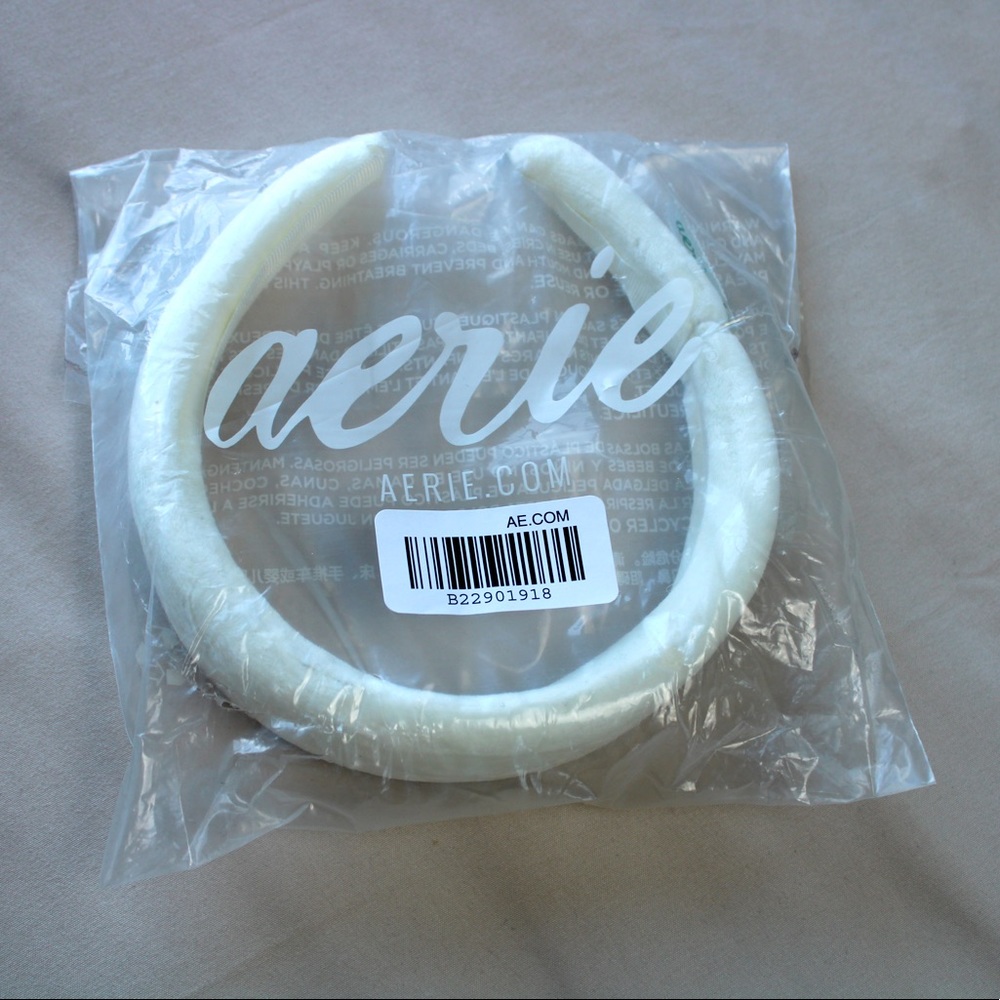 Aerie Thick White Headband Soft NWT
